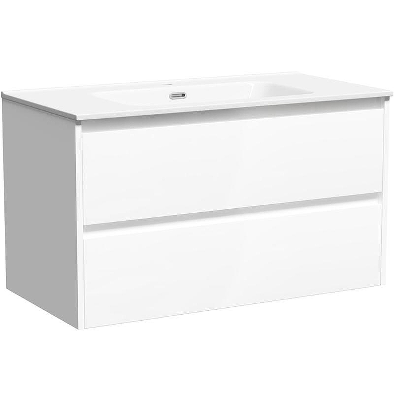 Тумба под раковину Sancos Libra 90 LB90W подвесная Белый глянец