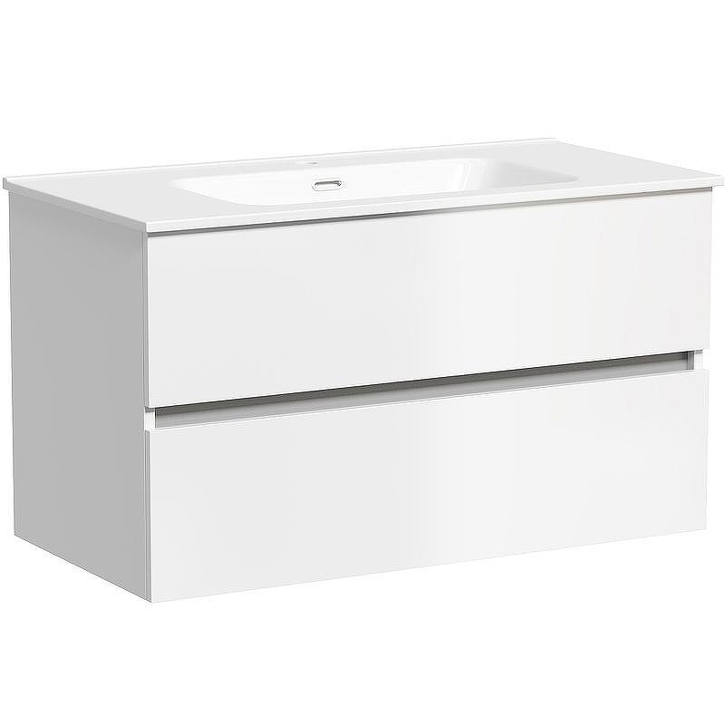 Тумба под раковину Sancos Urban 90 UR90W подвесная Белый глянец