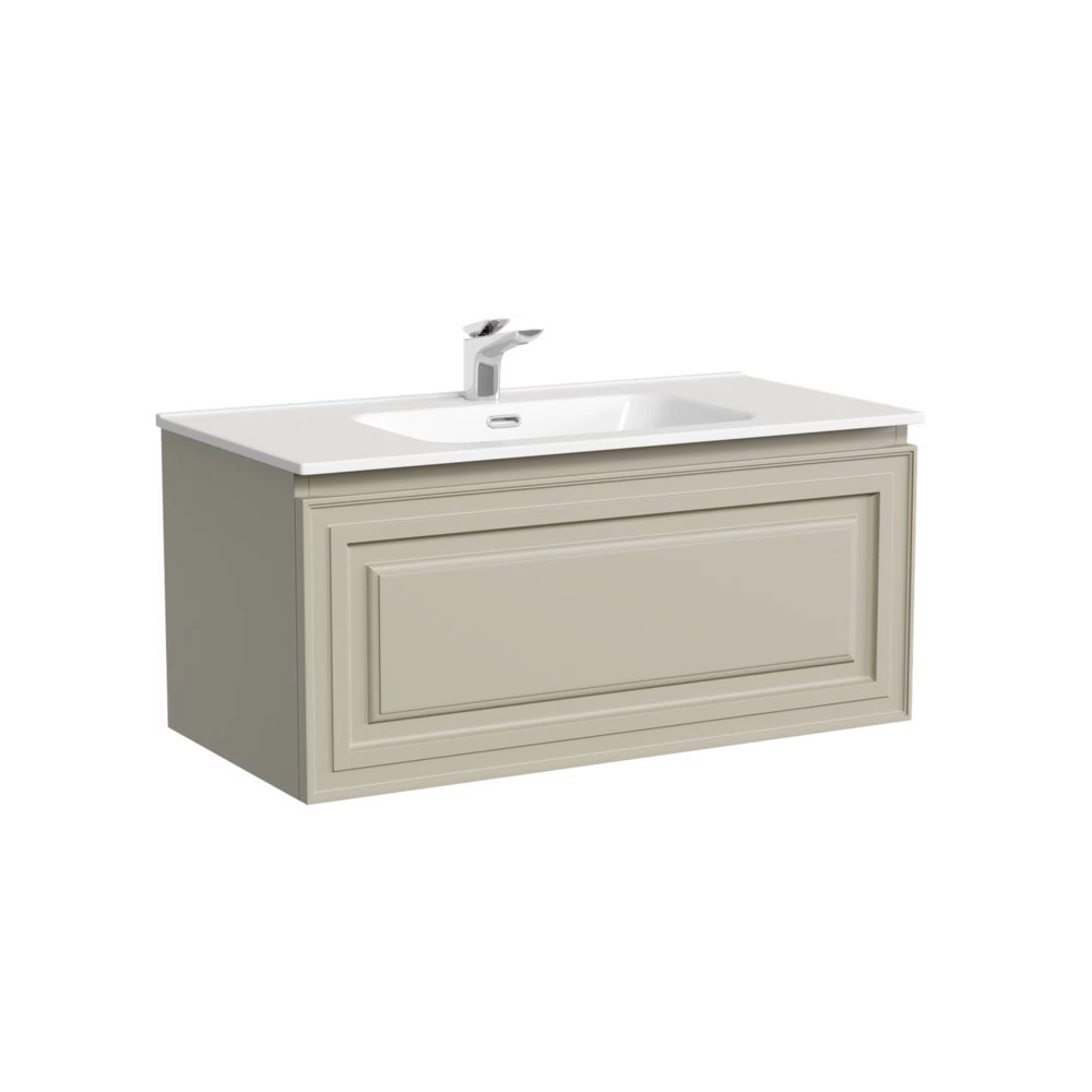 Тумба под раковину Sancos Very 90 см подвесная beige soft (VR90CE)