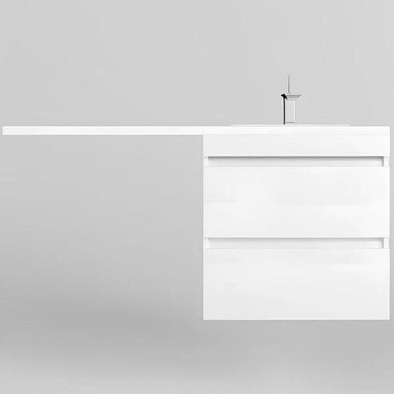 Тумба под раковину Style Line Даллас Леон 120 Люкс Plus СС-00002440 подвесная Белая