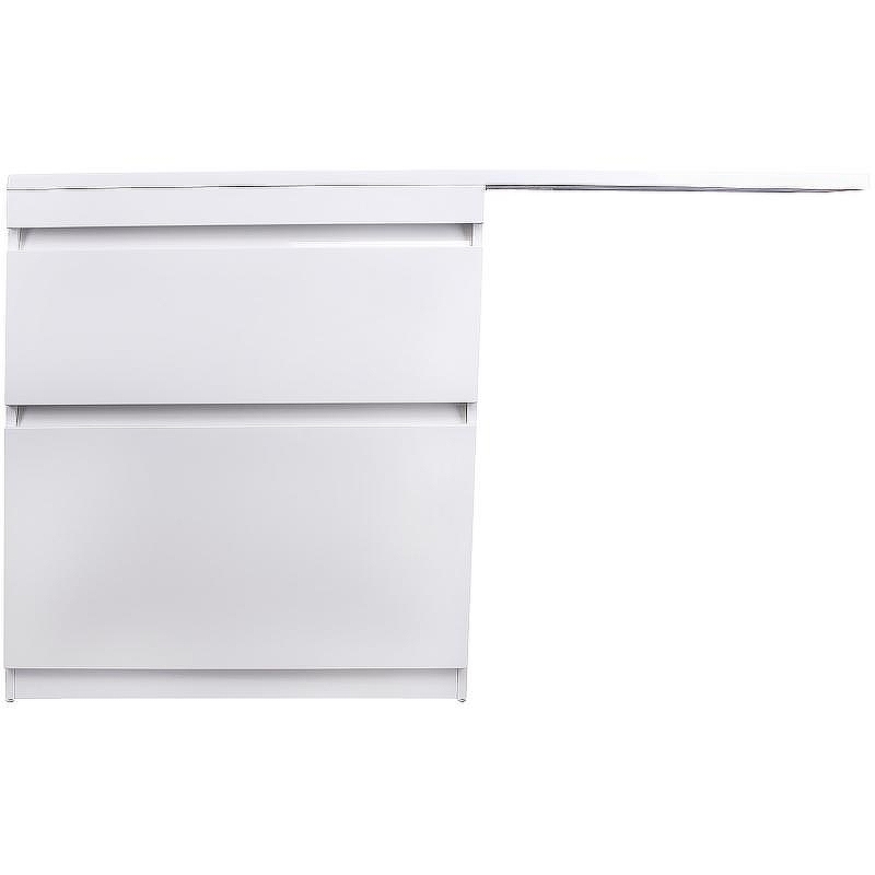 Тумба под раковину Style Line Даллас Люкс Plus 140 L СС-00002385 Белая