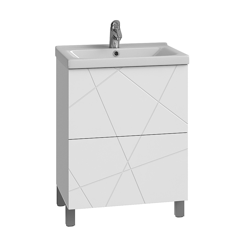 Тумба под раковину Vigo Geometry 60 015 цвет Белый