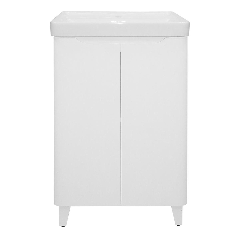 Тумба с раковиной Azario Lotos 50 CS00094663 цвет Белый глянцевый