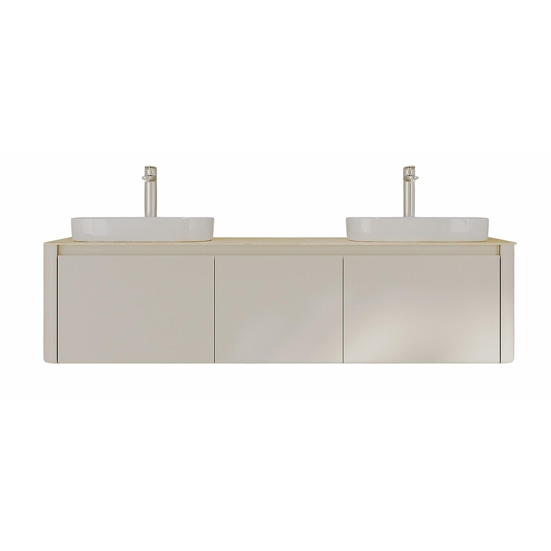 Тумба с раковиной Black&White Universe U916.1600-2 160 9161600-2 цвет Beige glossy
