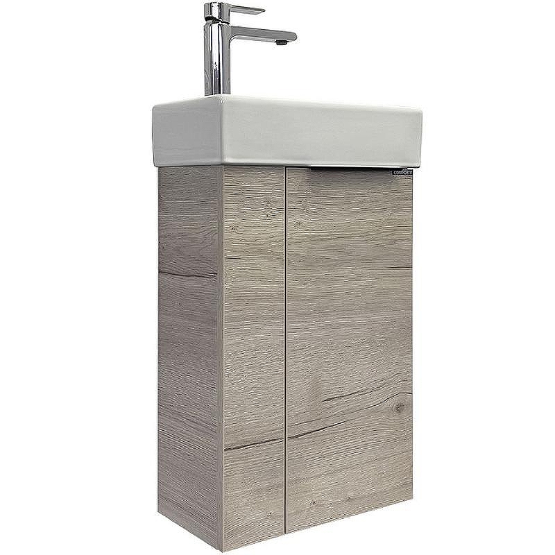 Тумба с раковиной Comforty Асти 40 00-00013798 подвесная Дуб дымчатый