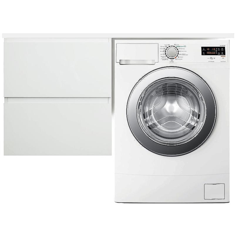 Тумба с раковиной Эстет Dallas Luxe 110 L ФР-00002020 подвесная Белая