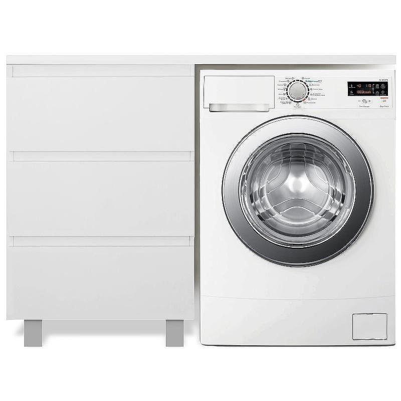 Тумба с раковиной Эстет Dallas Luxe 140 L ФР-00002922 Белая