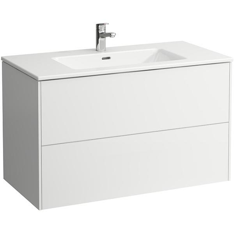 Тумба с раковиной Laufen Pro S 100 8.6496.2.260.104.1 подвесная Белая матовая