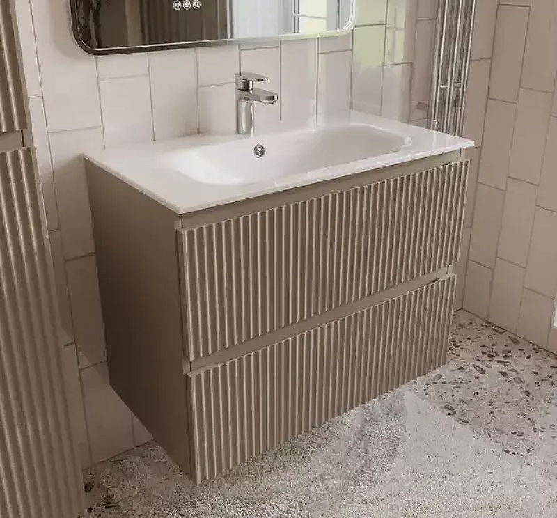 Тумба с раковиной Terminus Сицилия 80 SIC10802200501O подвесная цвет Капучино