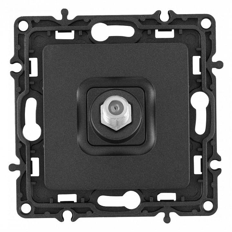 ТВ-розетка без рамки Arte Milano am-217 217.42-1.black цвет Черный