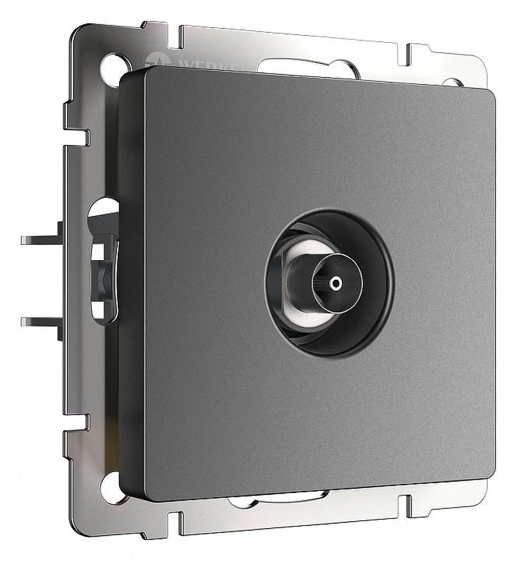 ТВ-розетка без рамки Werkel графит матовый W1183064 цвет Графит