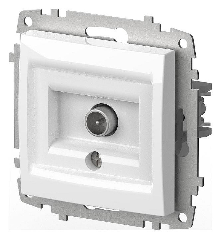 ТВ-розетка оконечная без рамки Elbi Eleсtriс Zena Vega 609-015600-273 цвет Белый