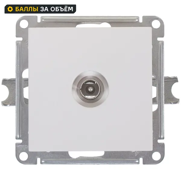 ТВ-розетка встраиваемая Systeme Electric W59 цвет белый RTS-151-1-86