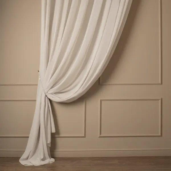 Тюль 1 п/м лен Linen 340 см 100 г/м² цвет натуральный