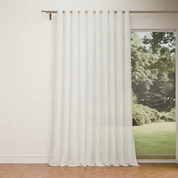 Тюль на ленте Inspire Polyone 500x280 см цвет экрю Cream 5