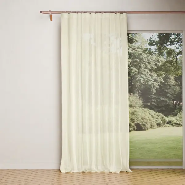 Тюль на ленте Palu 140x260 см цвет экрю Cream 5