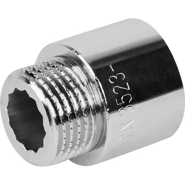 Удлинитель Stout 1/2" ВР-НР 20 мм хромированная латунь