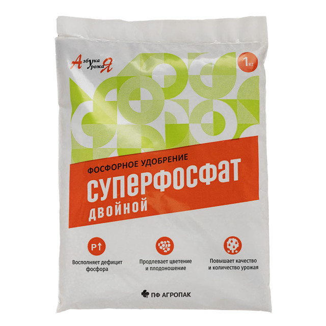 удобрение Азбука Урожая Суперфосфат двойной 1кг