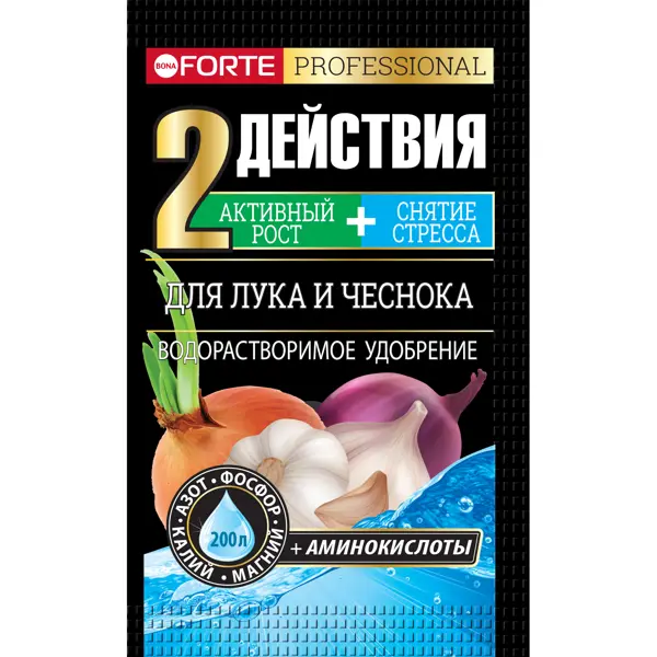 Удобрение Bona Forte для лука и чеснока 0.1 кг