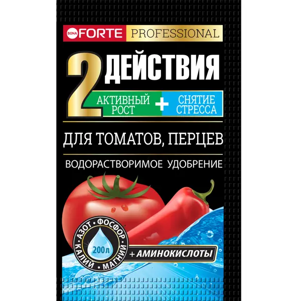Удобрение Bona Forte для томатов и перцев 0.1 кг