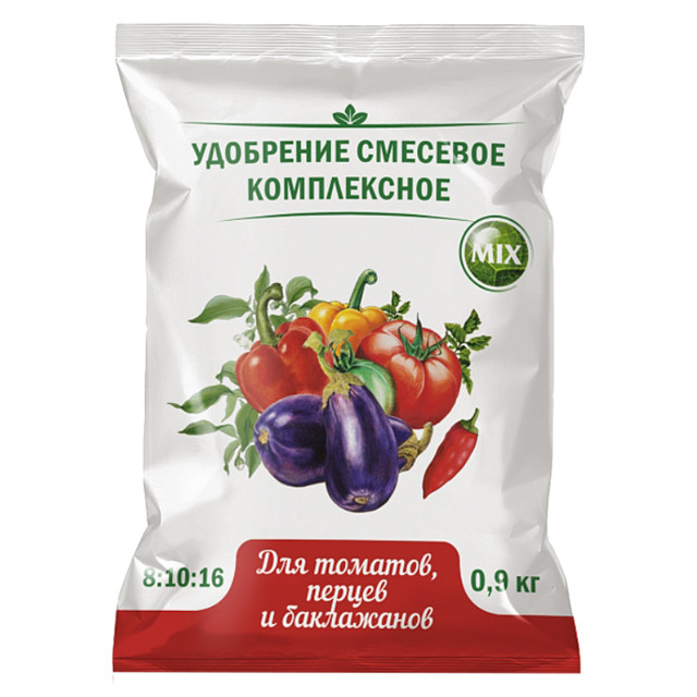 удобрение минеральное для томатов, перцев, баклажанов Нов-Агро 0,9кг
