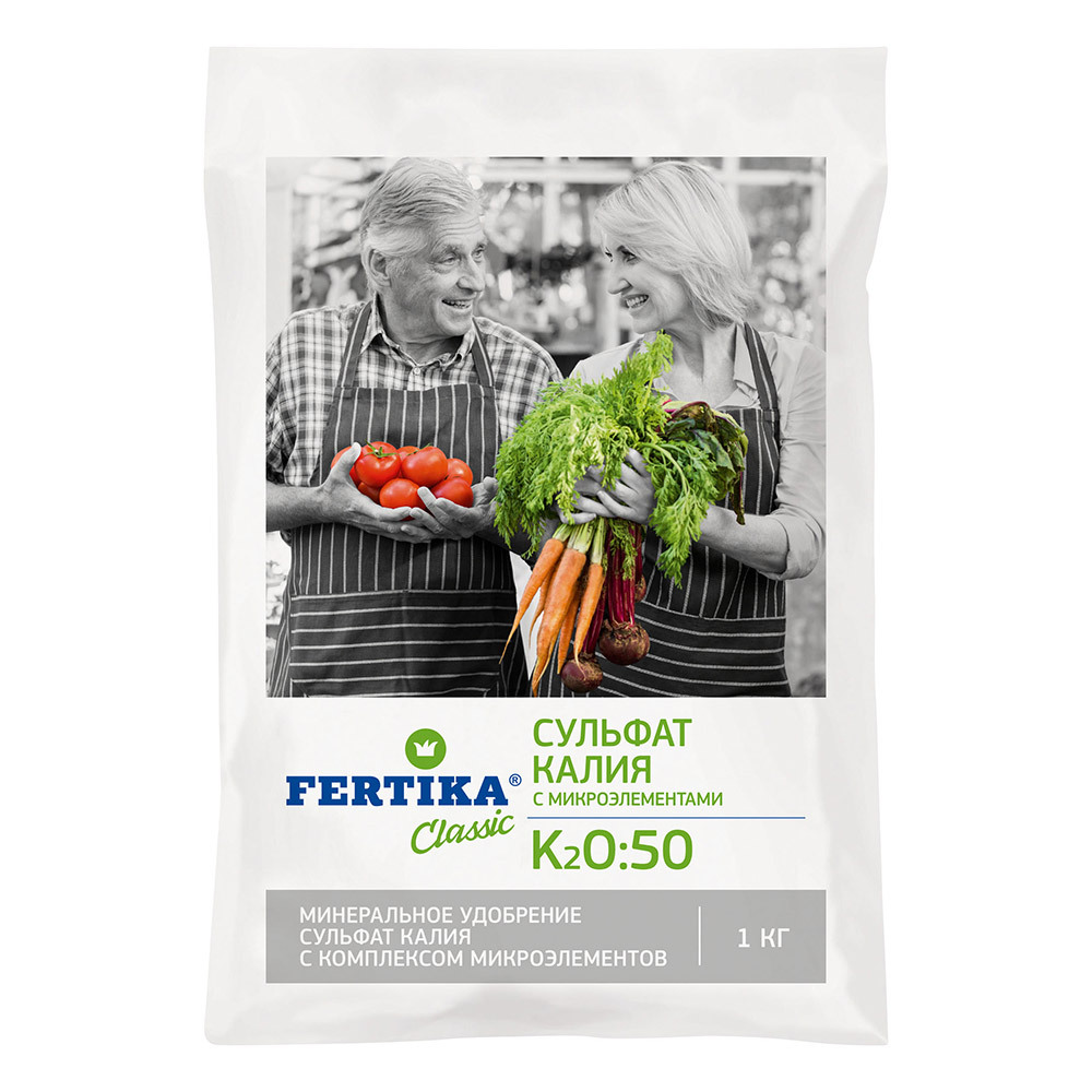 Удобрение минеральное сухое гранулированное Сульфат калия Fertika 1 кг