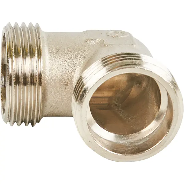 Угол 90° Stout 1" НР мм никелированная латунь