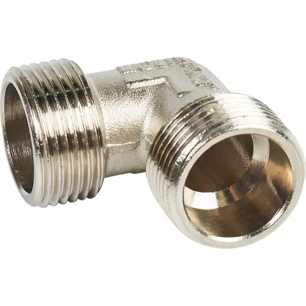 Угол 90° Stout 3/4" НР мм никелированная латунь