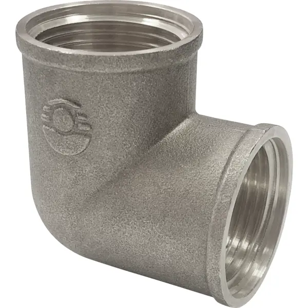 Угол 90° Valfex 1/2" ВР мм никелированная латунь VF.090.N.012.BIR