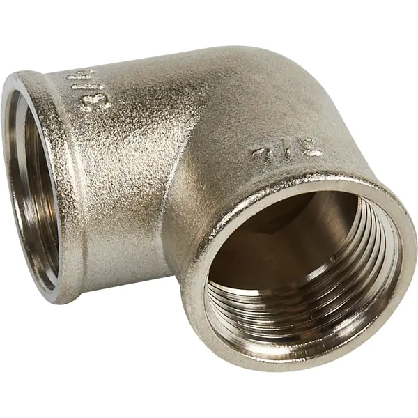 Угол 90° Valfex 3/4" ВР мм никелированная латунь VF.090.N.034.BIR
