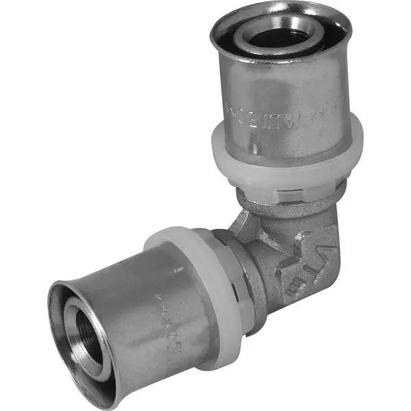 Угол 90° Valtec 20 мм никелированная латунь VTM.251.N.002020