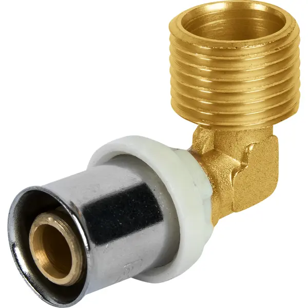 Угол комбинированный 90° Aquabeam 1/2"x16 мм НР латунь ABP.253.Y.001604