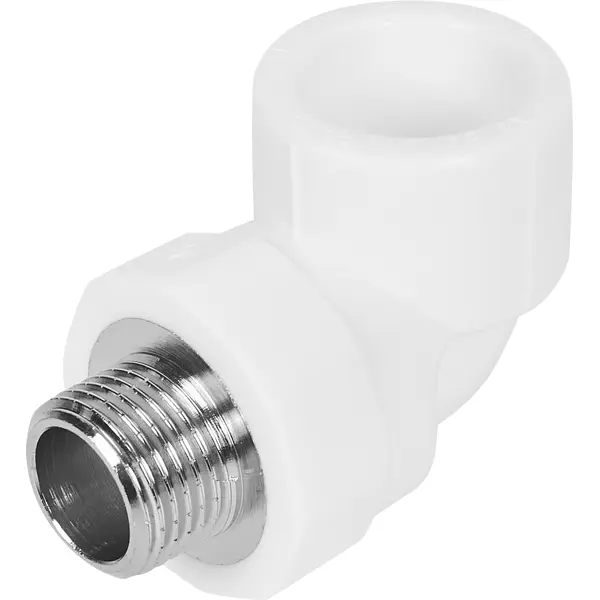 Угол комбинированный 90° Valtec 1/2"x25 мм НР полипропилен VTP.753.0.02504