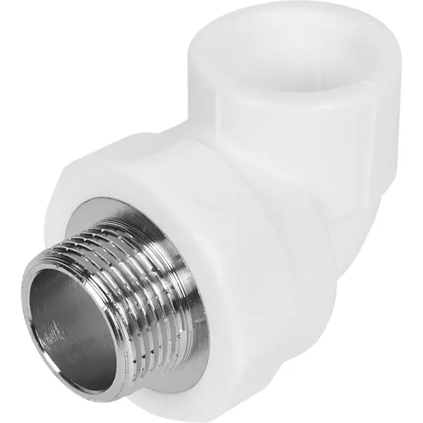 Угол комбинированный 90° Valtec 3/4"x25 мм НР полипропилен VTP.753.0.02505