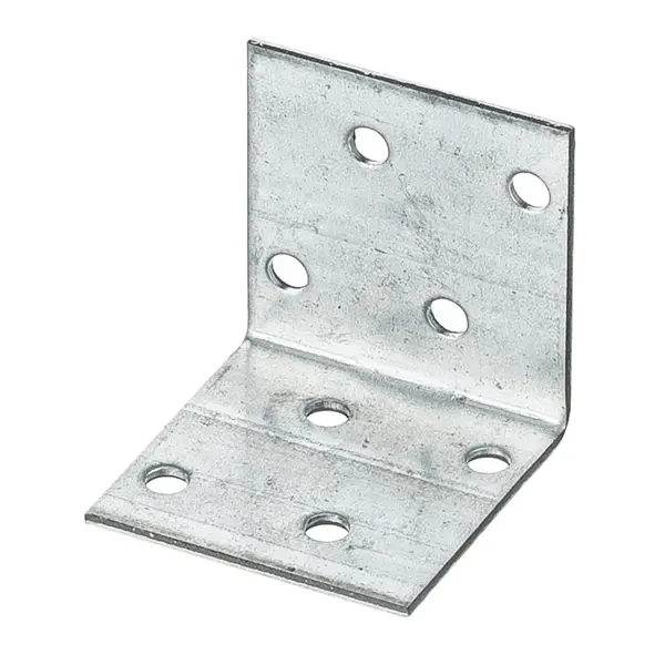 Угол крепежный монтажный сталь оцинкованная 40x40x2.5x40 мм