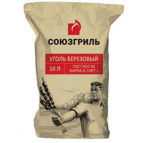 Уголь Союзгриль 10 л 1.5 кг