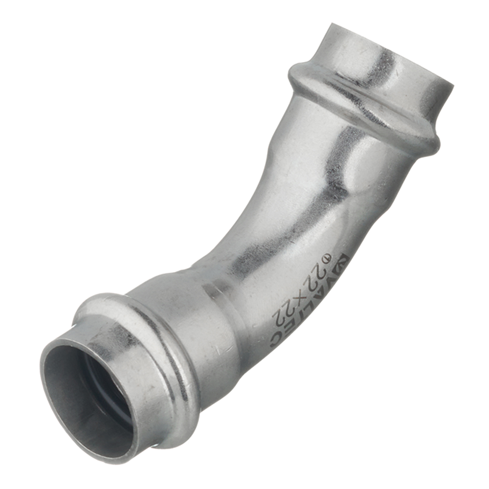 Угол Valtec 45° 22 мм ВВ нержавеющая сталь (VTi.959.I.002222)