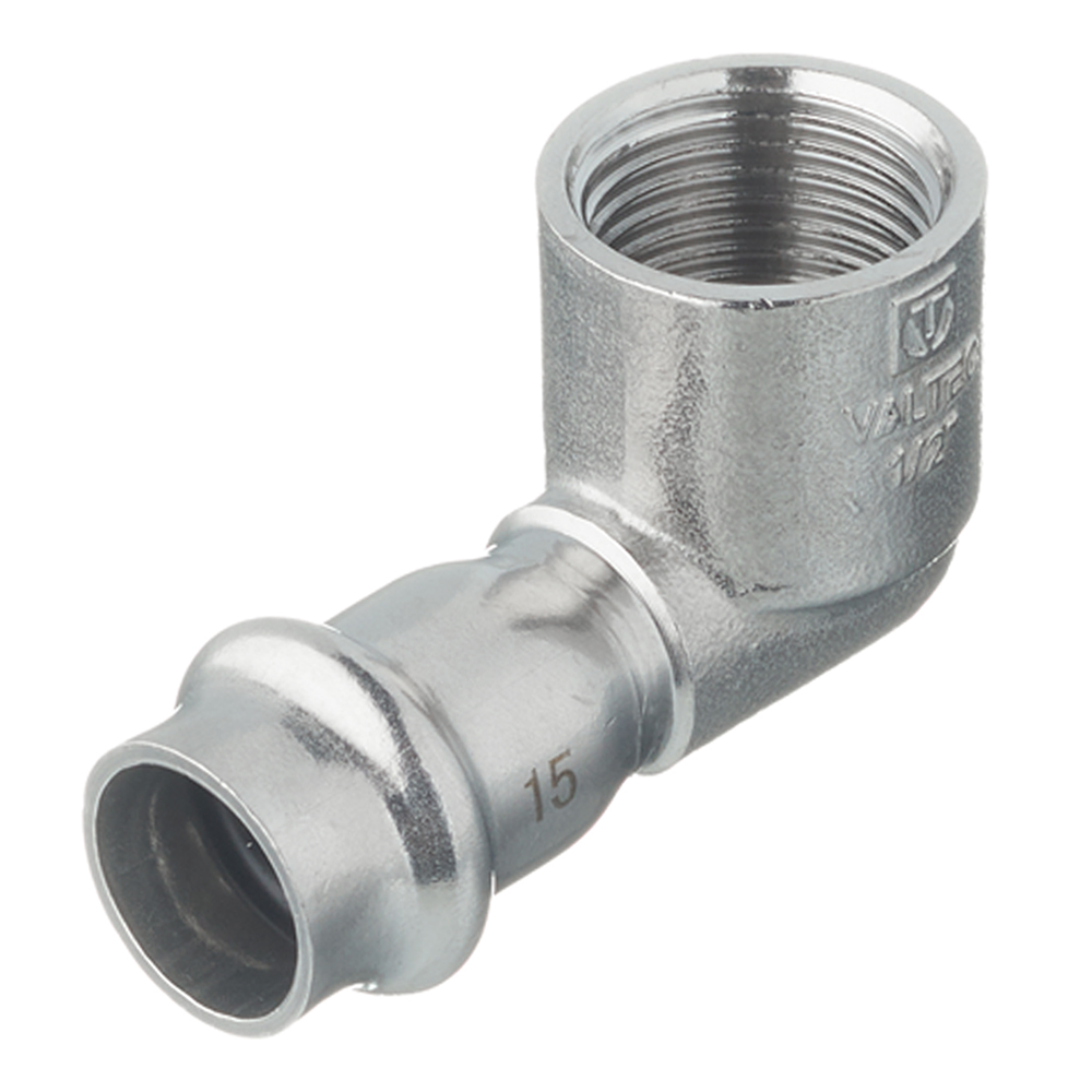 Угол Valtec 90° 15 мм х 1/2 ВР(г) нержавеющая сталь (VTi.952.I.001504)