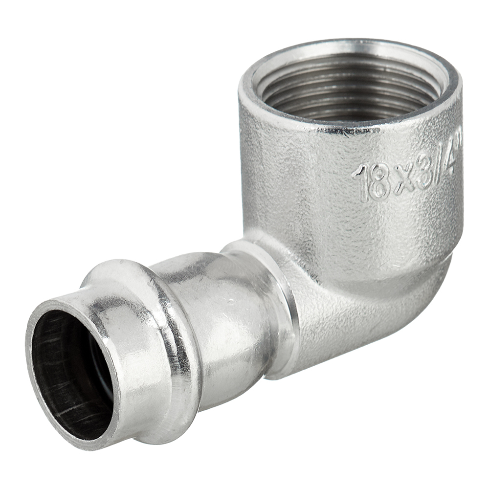 Угол Valtec 90° 18 мм х 3/4 ВР(г) нержавеющая сталь (VTi.952.I.001805)