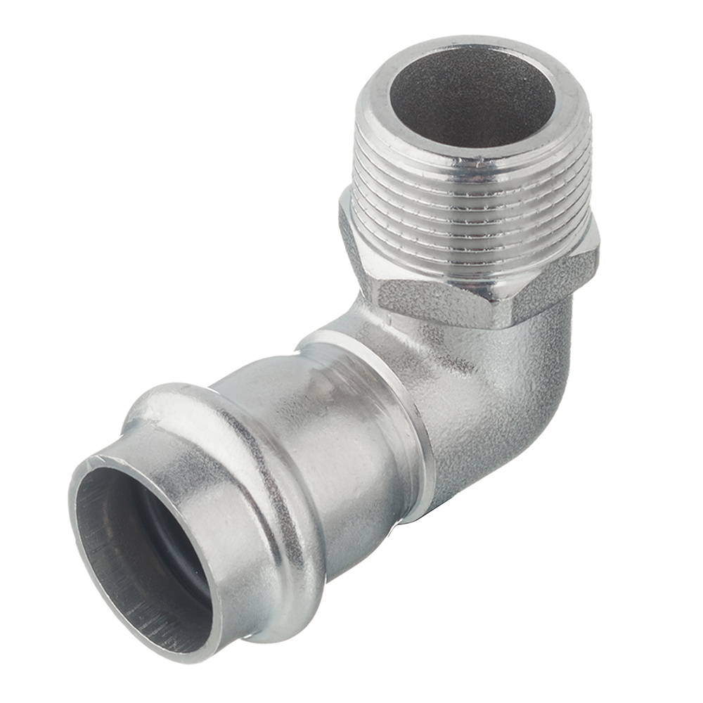 Угол Valtec 90° 22 мм х 3/4 НР нержавеющая сталь (VTi.953.I.002205)