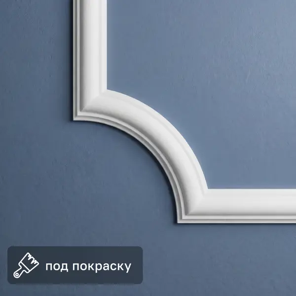 Уголок для плинтуса полистирол NMC C07-C2 белый 4 шт