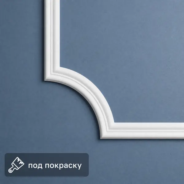 Уголок для плинтуса полистирол NMC C100-C2 белый 4 шт