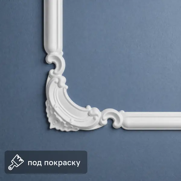 Уголок для плинтуса полистирол NMC C100-C3 белый 4 шт