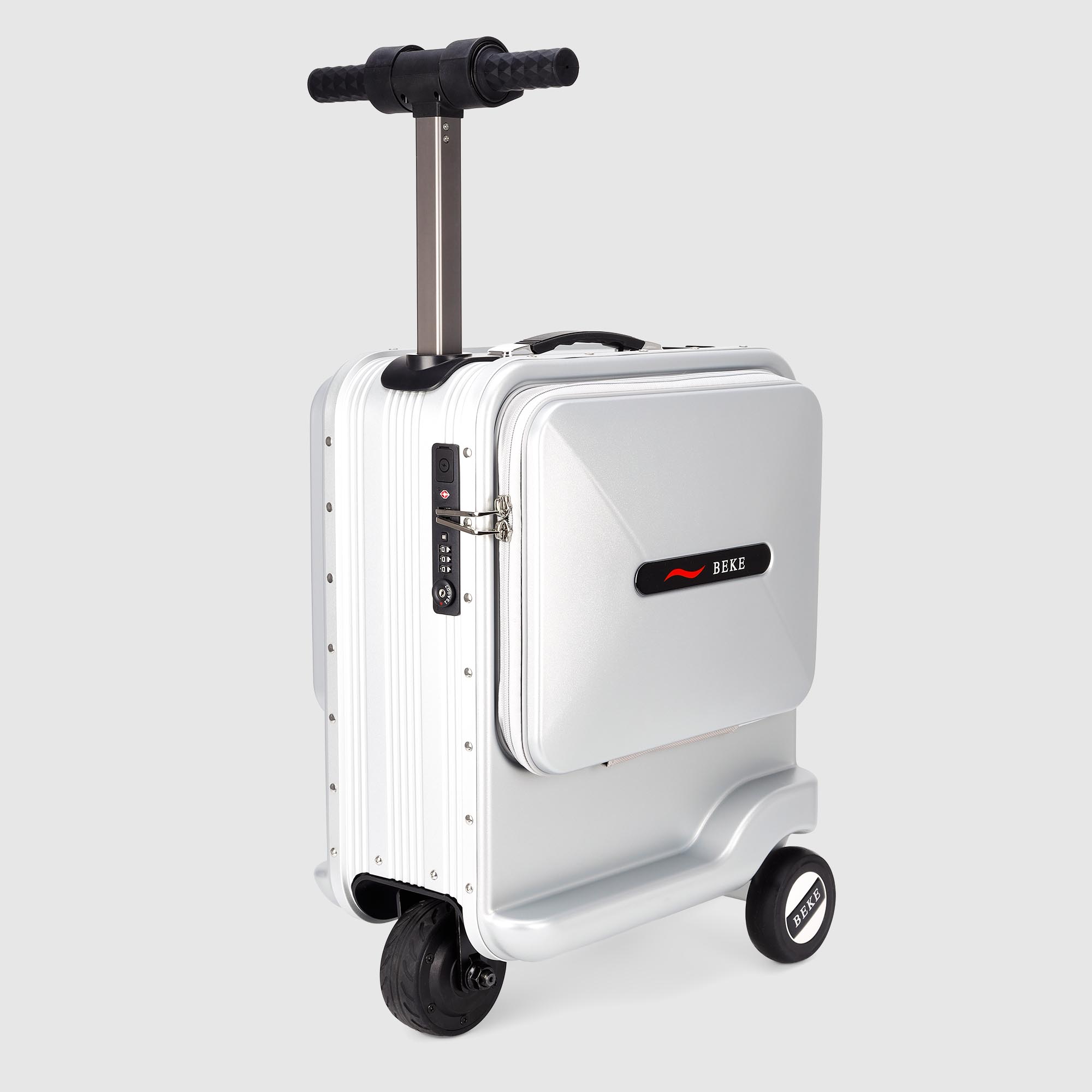 Умный чемодан Smart magic ES06 серебристый 40х25х55 см