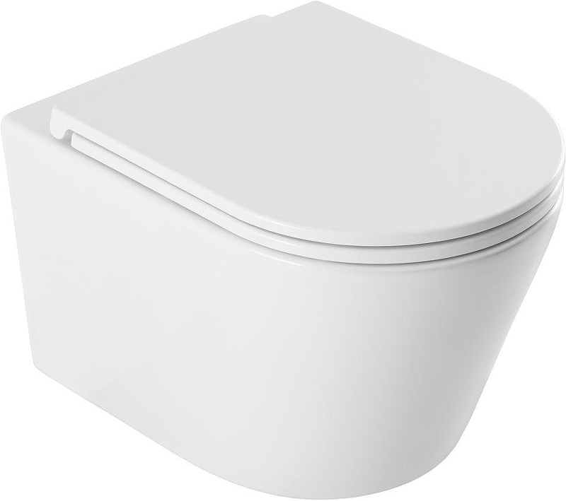 Унитаз Aquanet Glide 3.0 W Tornado 369386 подвесной цвет Белый с сиденьем Микролифт