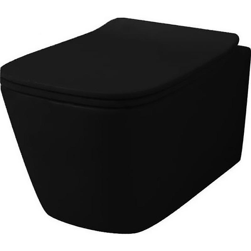 Унитаз Artceram A16 ASV003 17 00 подвесной Черный матовый без сиденья