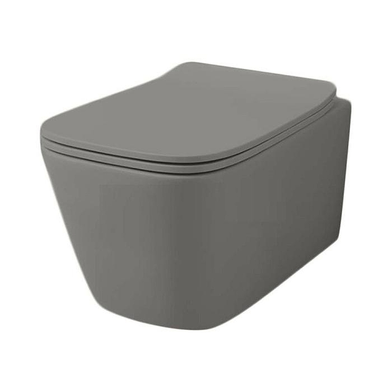 Унитаз Artceram A16 Rimless ASV003 60 00 подвесной цвет Gravel без сиденья