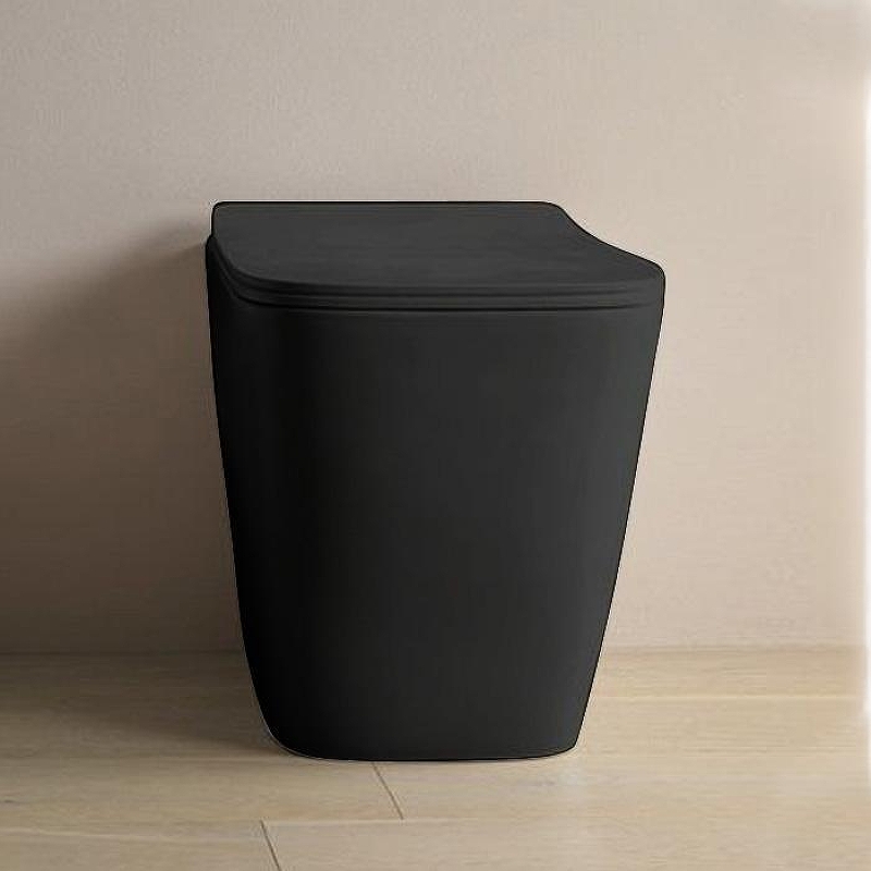Унитаз Artceram A16 Rimless ASV004 17 00 приставной цвет Черный матовый без сиденья