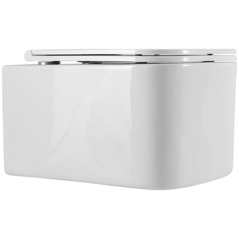 Унитаз Art&Max Latina AM215CHR/SC подвесной с сиденьем Микролифт