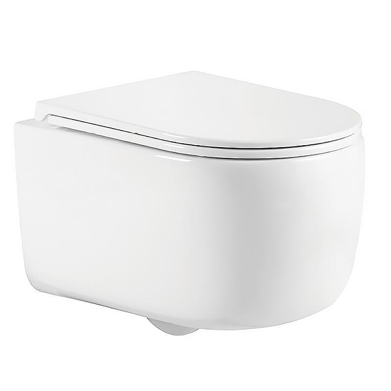 Унитаз Azario Nata AZ-5102T-WHT подвесной цвет Белый с сиденьем Микролифт